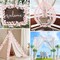 Spring Floral Garlands – 6PC 35.4FT Artificial Cherry Blossom Flower Garland, Silk Sakura Vines for Wedding, Party, Valentine, Japanese Home Decor, Hanging Floral Decoration